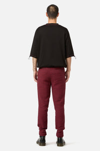 Black Friday - Virtue Houndstooth Slim Fit Pants - red-black