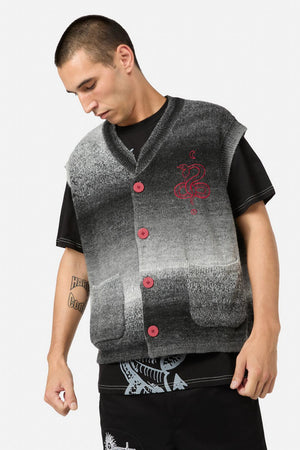 Black Friday - Grace Sword Em Knit Vest - black