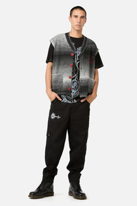 Black Friday - Grace Sword Em Knit Vest - black