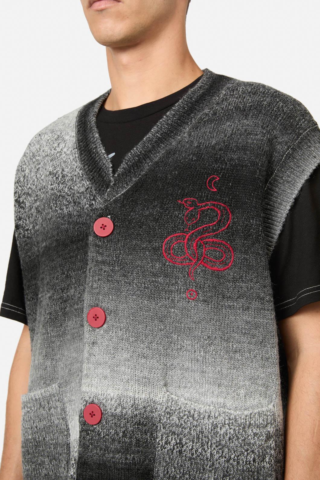 Black Friday - Grace Sword Em Knit Vest - black