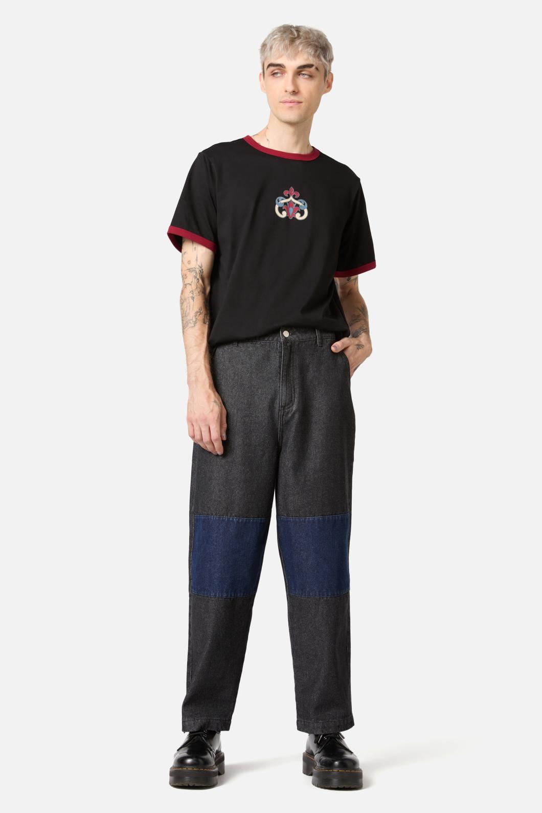 Black Friday - Iykyk Knee Patch Jeans - black