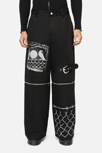 Black Friday - Murder Of Crows Zip Off Pant - black