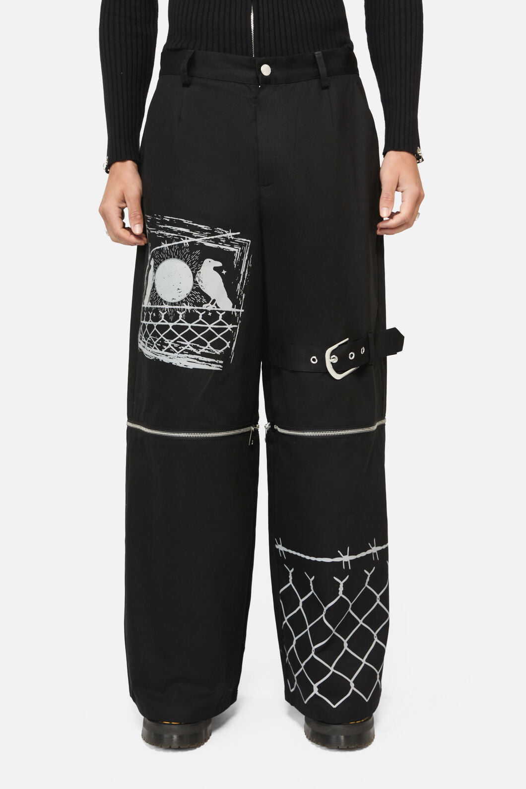 Black Friday - Murder Of Crows Zip Off Pant - black