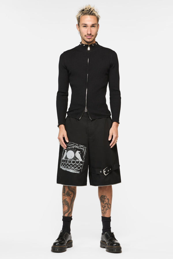 Black Friday - Murder Of Crows Zip Off Pant - black