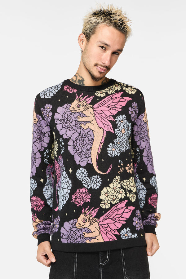 Black Friday - Dragons Grove Print Jumper - multi