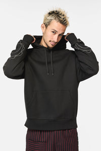 Black Friday - Dragon Wings Diamante Hoodie - black