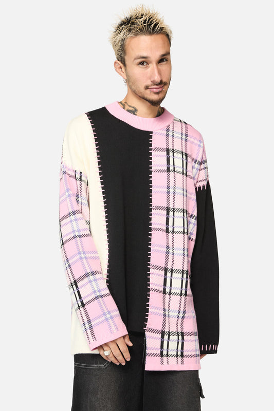 Black Friday - Dragon Scale Tartan Patch Knit - multi