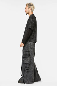 Black Friday - Laneway Graff Acid Wash Tee - grey