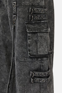 Black Friday - Laneway Acid Wash Grunge Pants - grey