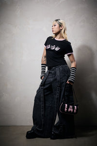 Black Friday - Laneway Acid Wash Grunge Pants - grey