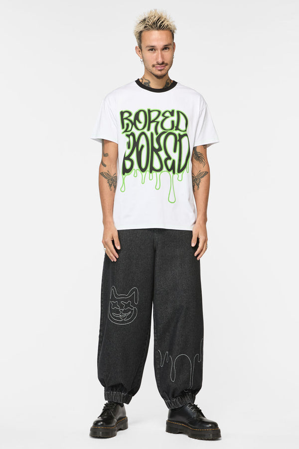 Black Friday - Bored Print Tee - white