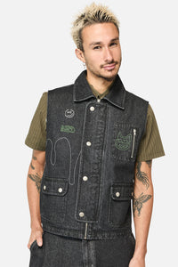 Black Friday - Graff Patch Vest - black