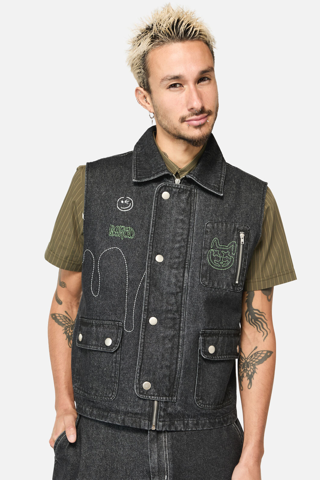Black Friday - Graff Patch Vest - black