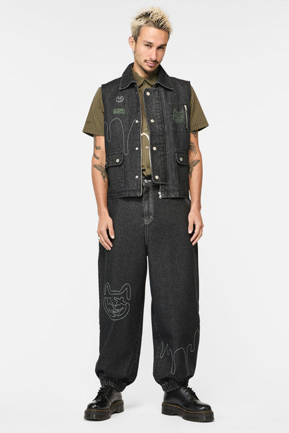 Black Friday - Graff Patch Vest - black