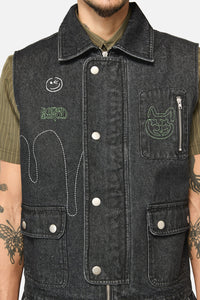 Black Friday - Graff Patch Vest - black