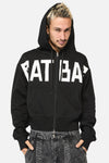 Black Friday - Ratbag Crop Grunge Hoodie - black