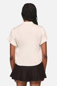 Black Friday - Crypt Bow SS Blouse - cream