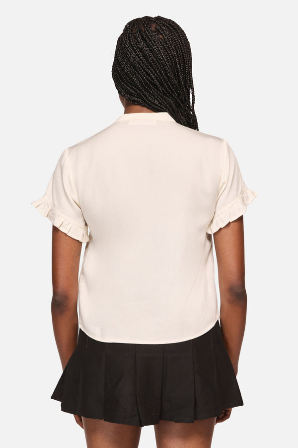 Black Friday - Crypt Bow SS Blouse - cream