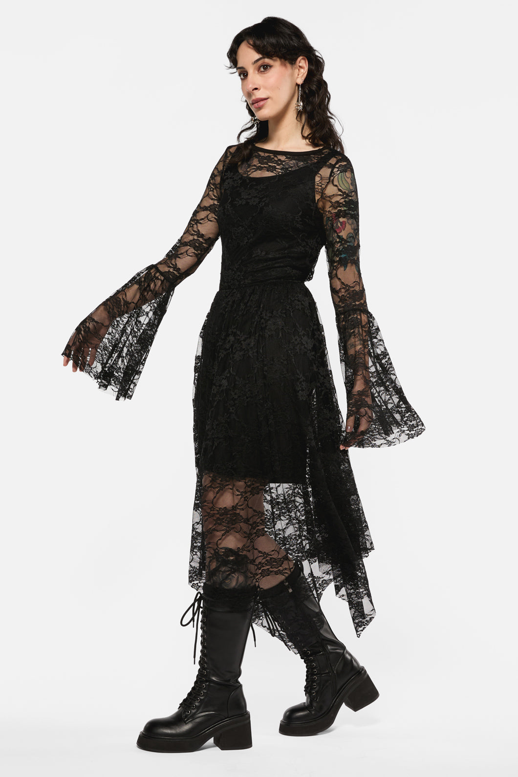 Black Friday - Keeper Of The Woods Lace Dress - black