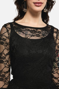 Black Friday - Keeper Of The Woods Lace Dress - black