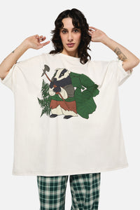 Black Friday - Keeper Of The Woods Oversize TShirt - white