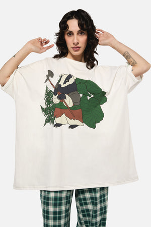 Black Friday - Keeper Of The Woods Oversize TShirt - white