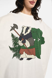Black Friday - Keeper Of The Woods Oversize TShirt - white