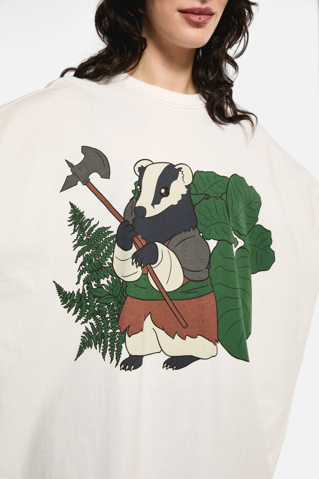 Black Friday - Keeper Of The Woods Oversize TShirt - white