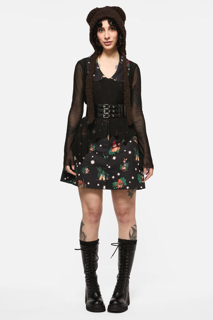 Black Friday - Keeper OfTheWoodsPrintPinafore - black