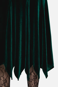 Black Friday - Keeper Of The Woods Velvet Skirt - emerald