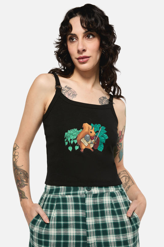 Black Friday - KeeperOfTheWoodsSquirrelTankTo - black