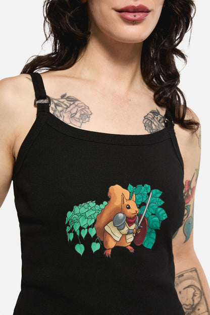 Black Friday - KeeperOfTheWoodsSquirrelTankTo - black