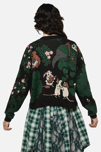 Black Friday - Keeper Of The Woods Graphic Knit Cardigan - black