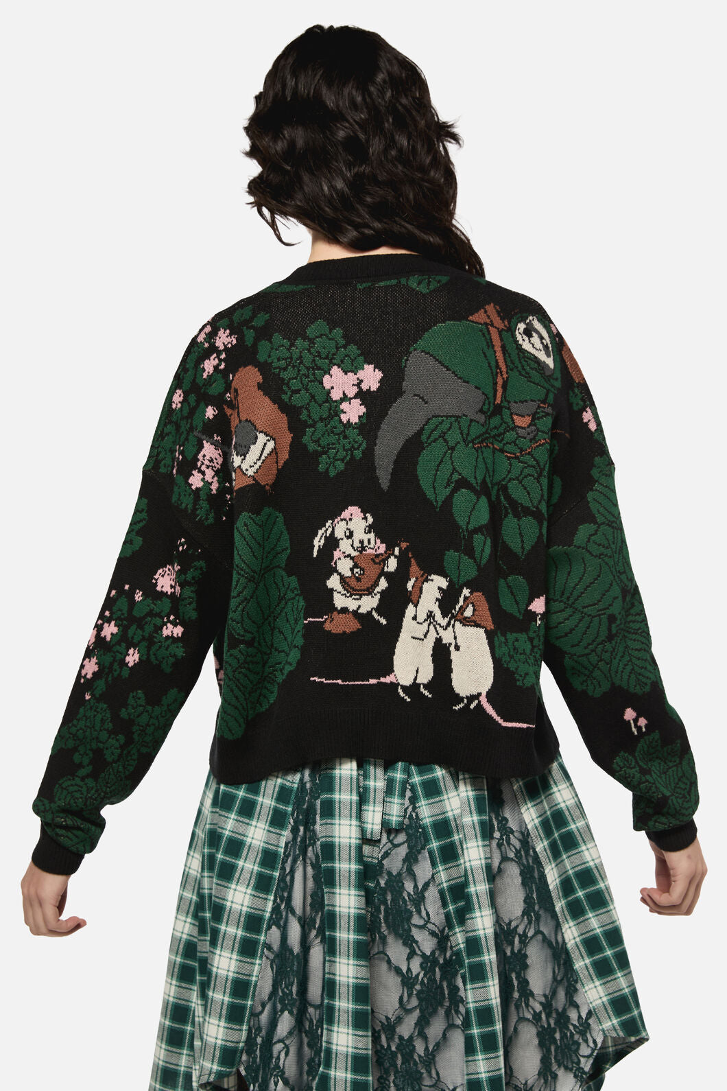 Black Friday - Keeper Of The Woods Graphic Knit Cardigan - black