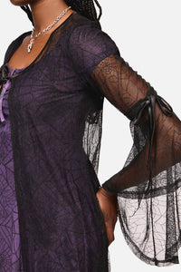 Black Friday - Web Lace Duster - black