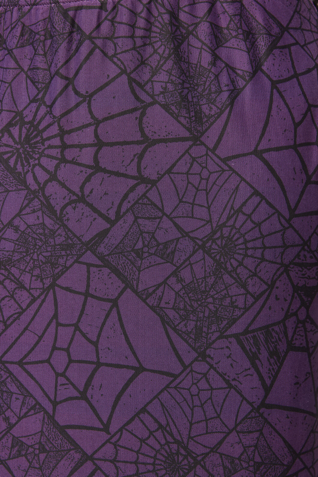 Black Friday - Window Web Mesh Skirt - purple