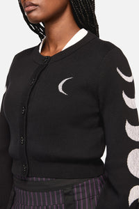 Black Friday - Moon Phase Goth Cardigan - black