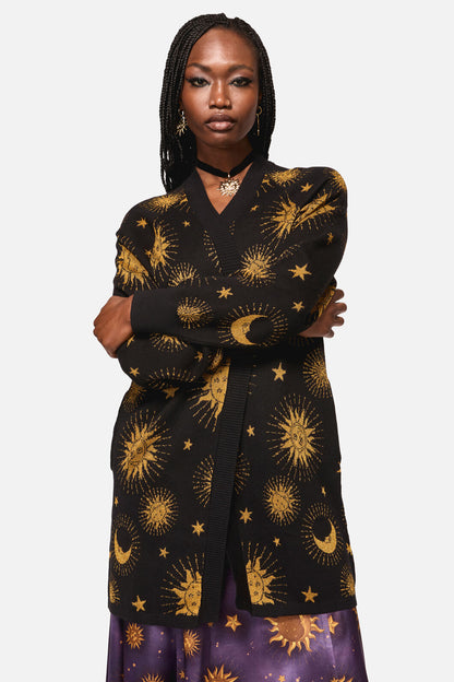 Black Friday - Cosmic Light Goth Cardigan - black