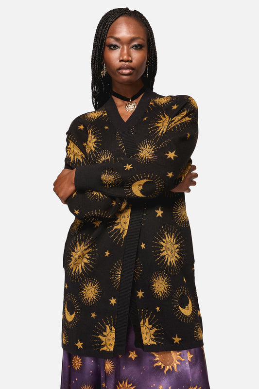 Black Friday - Cosmic Light Goth Cardigan - black