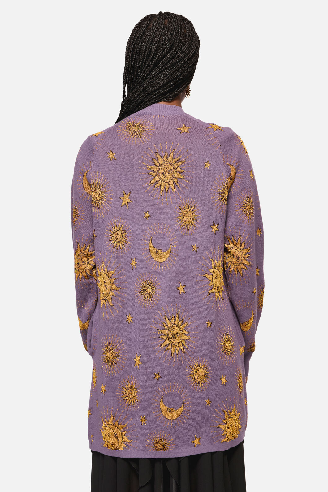 Black Friday - Cosmic Light Goth Cardigan - purple