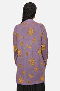 Black Friday - Cosmic Light Goth Cardigan - purple