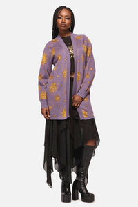 Black Friday - Cosmic Light Goth Cardigan - purple