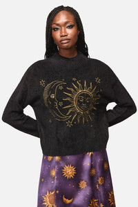 Black Friday - Sun And Moon Goth Knit - black