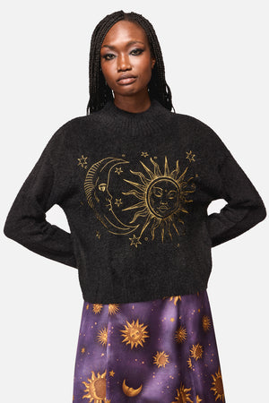 Black Friday - Sun And Moon Goth Knit - black