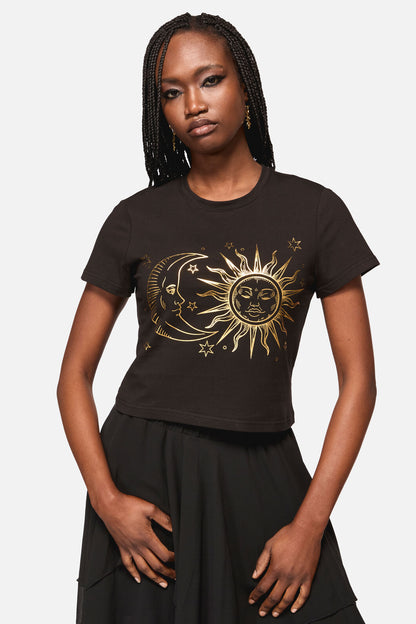 Black Friday - Sun And Moon Goth Tee - black