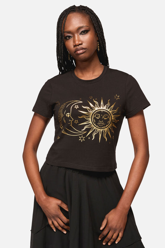Black Friday - Sun And Moon Goth Tee - black