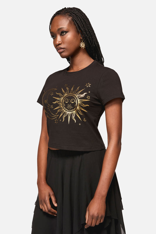 Black Friday - Sun And Moon Goth Tee - black