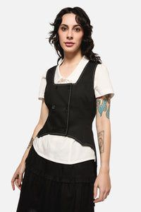 Black Friday - Bat Wing Tail Waist Coat - black