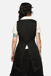 Black Friday - Bat Wing Tail Waist Coat - black