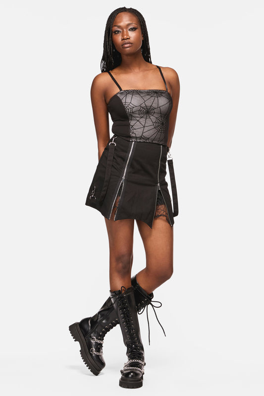 Black Friday - Web Lace Camisole Tank - black